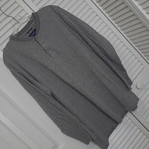 NAUTICAr sz M/M  grey sleepwear polo style shirt